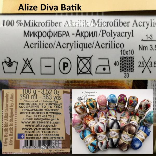 Alize Diva Batik Eigenschaften